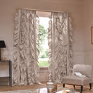 Cortina de lino con volantes beige natural - Drops