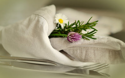 La elegancia de las toallas de tela de lino