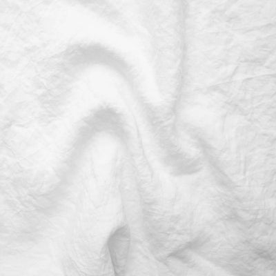 Rideau de douche en lin à volants Blanc Optique #colour_blanc-optique 