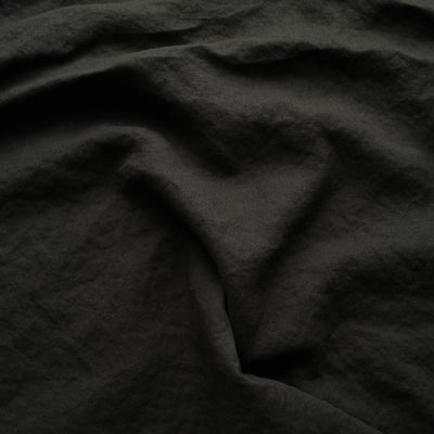 Rideau de douche en lin simple Encre Noire #colour_encre-noire