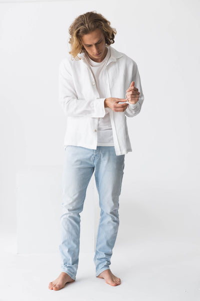 Chemise veste "Cristiano" blanc 11 #colour_blanc-optique
