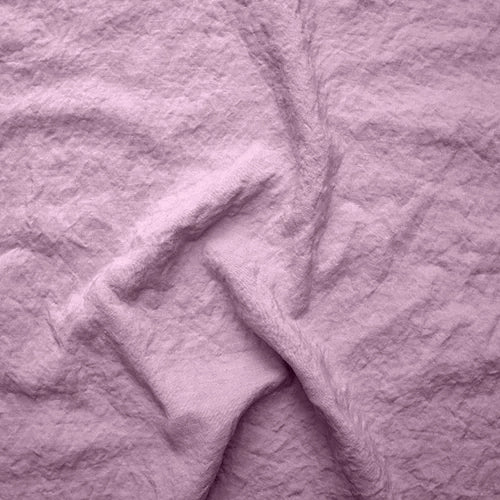 Swatch pour chemin de table en lin lavé lilas