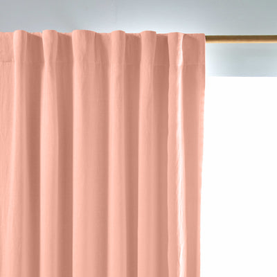 Rideau lin occultant sur mesure Rose