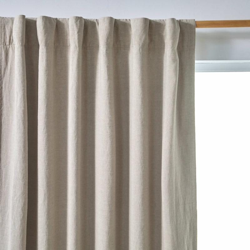 Rideau lin occultant sur mesure Naturel
