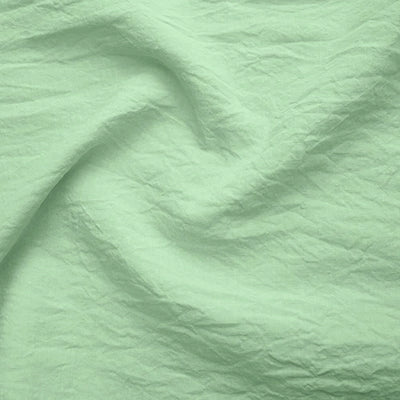 Swatch pour Housse de couette en lin lavé avec bords plats vert menthe