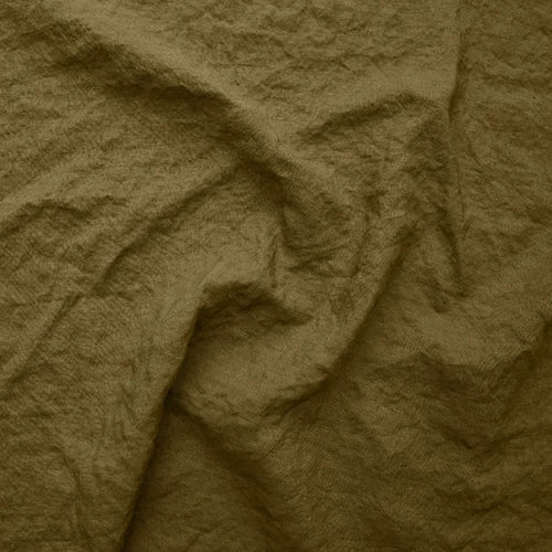 Swatch pour Rideau doublé en lin sur mesure Olive Verte